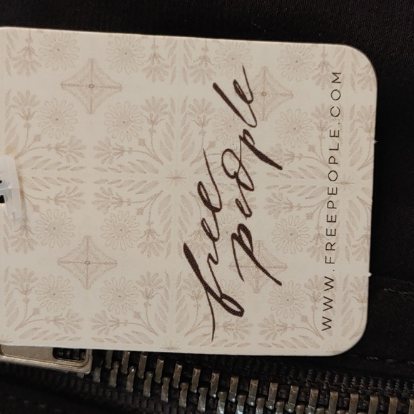 🥳HP🥳NWT FREE PEOPLE BLACK RELAXED FIT BOMBER JACKET WITH BALLOON SLEEVES XL - Picture 10 of 12